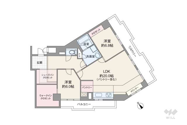 エスポア金山Ⅱ:間取り図面
