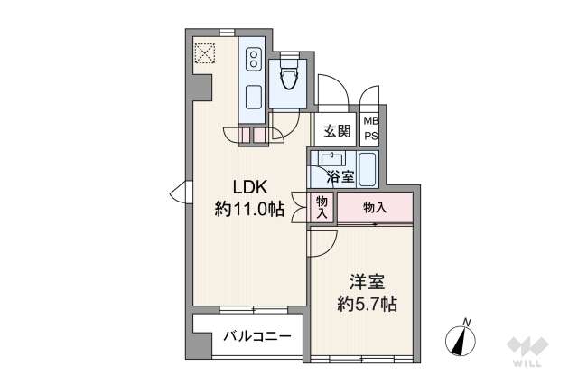 リベルテ西五反田:間取り図面