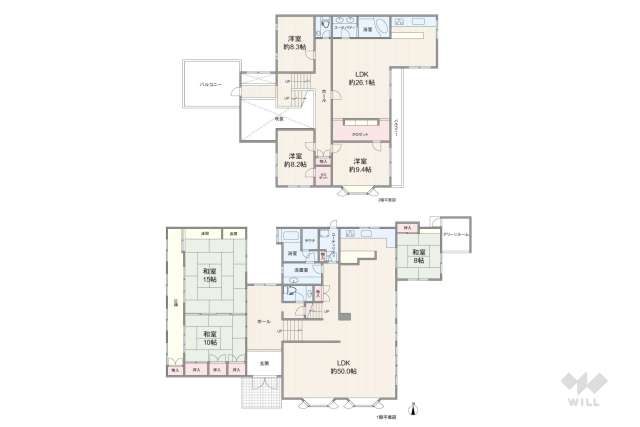 茨木市南春日丘1丁目 一戸建て:間取り図面