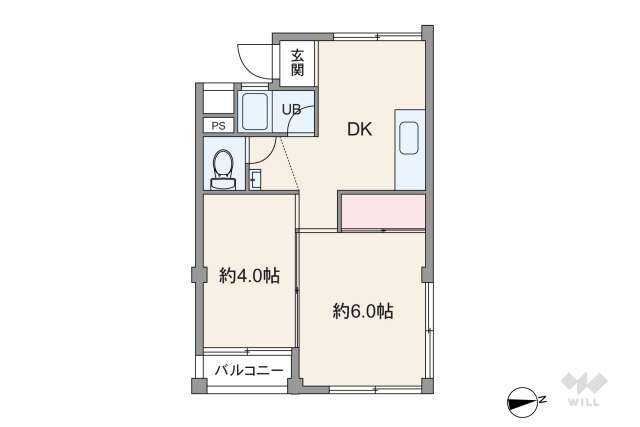用賀コーポラス:間取り図面