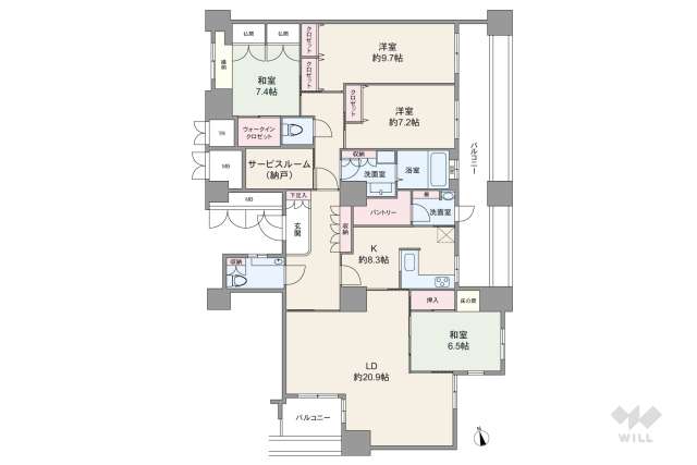 アクアタウン納屋橋:間取り図面