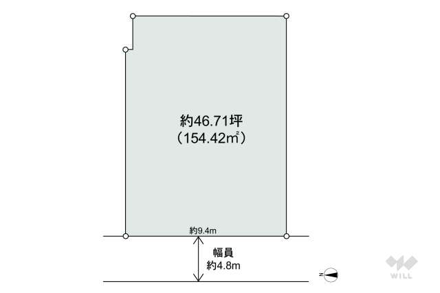 高槻市奥天神町2丁目 土地:間取り図面