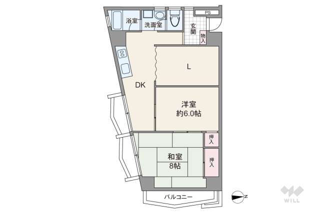 山王アイチマンション:間取り図面