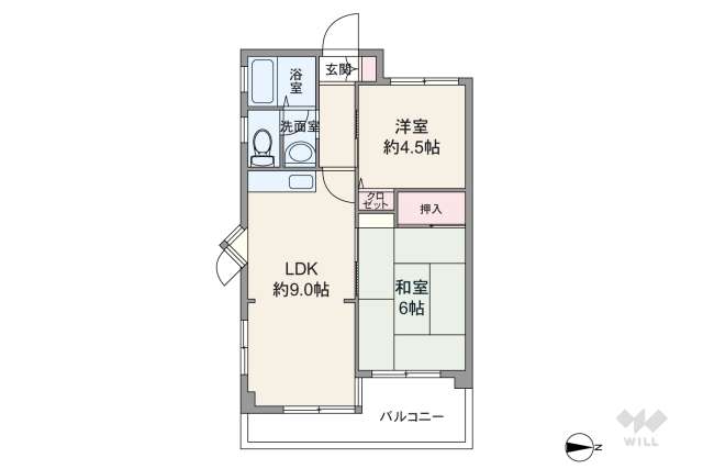 プロスパー1塚口東:間取り図面