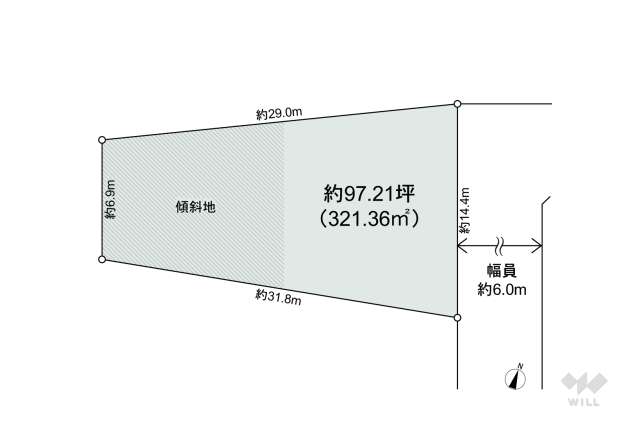 春日井市神屋町 土地:間取り図面