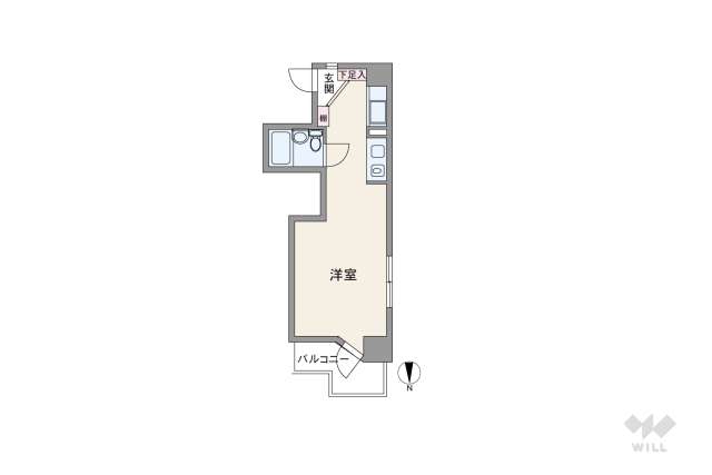チサンマンション丸の内第６:間取り図面