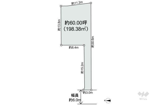 春日井市岩野町1丁目 土地:間取り図面