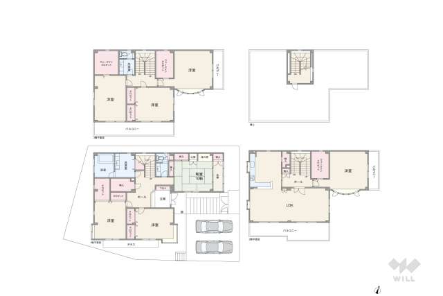 豊中市栗ケ丘町 一戸建て:間取り図面