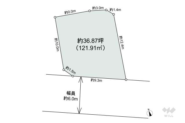 世田谷区成城9丁目 土地:間取り図面