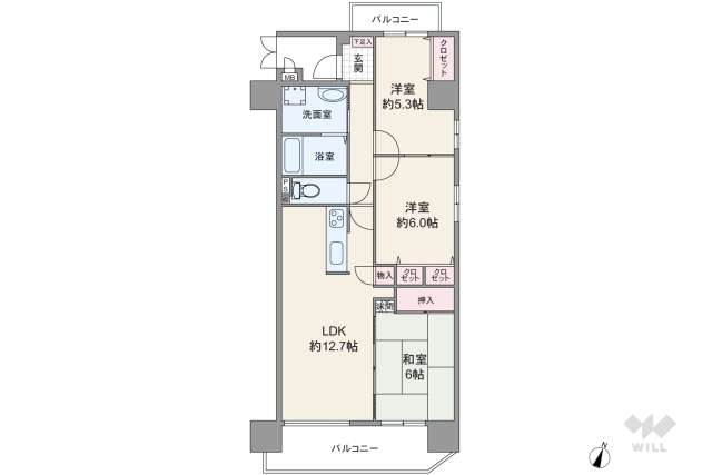 アイ旭:間取り図面