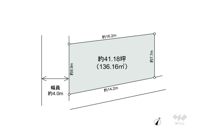 瀬戸市山手町 土地:間取り図面