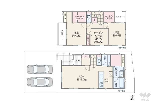 春日井市高山町3丁目 一戸建て:間取り図面