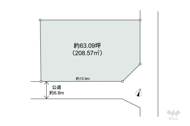 川辺郡猪名川町旭ヶ丘 土地:間取り図面