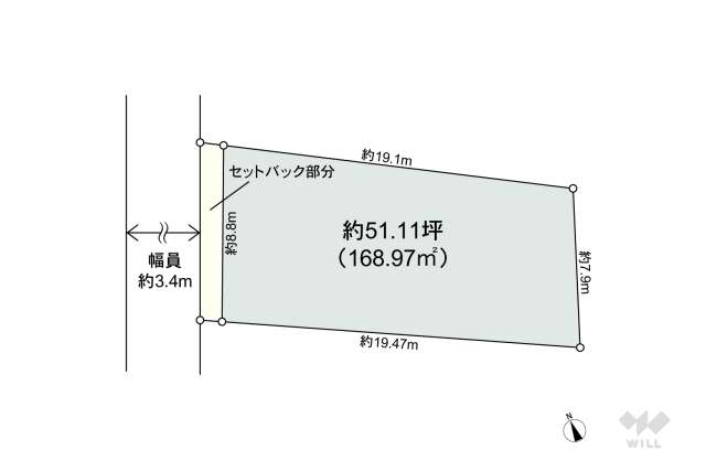 大府市桃山町3丁目 土地:間取り図面