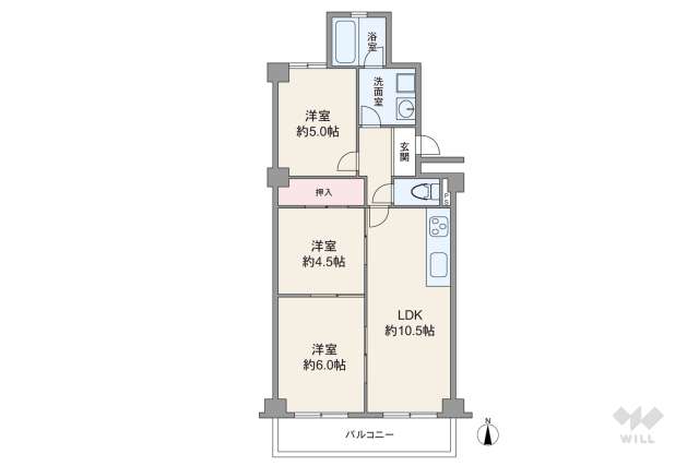 宝大幸ハイツ:間取り図面