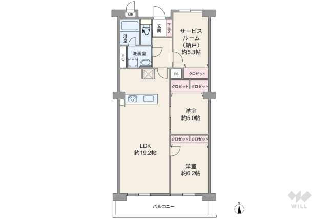 シティコーポあらこし１号館:間取り図面