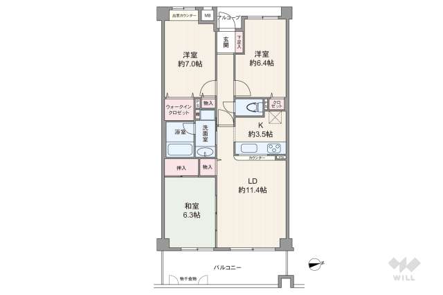 セーリオ宝塚1番館:間取り図面