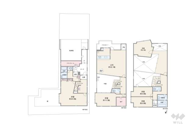 神戸市東灘区魚崎中町1丁目 一戸建て:間取り図面