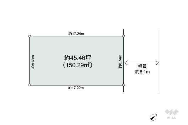 宝塚市中州2丁目 土地:間取り図面