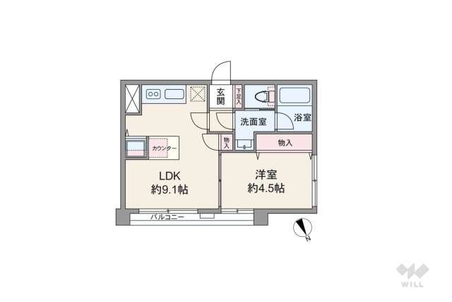 レイクヒル長原:間取り図面