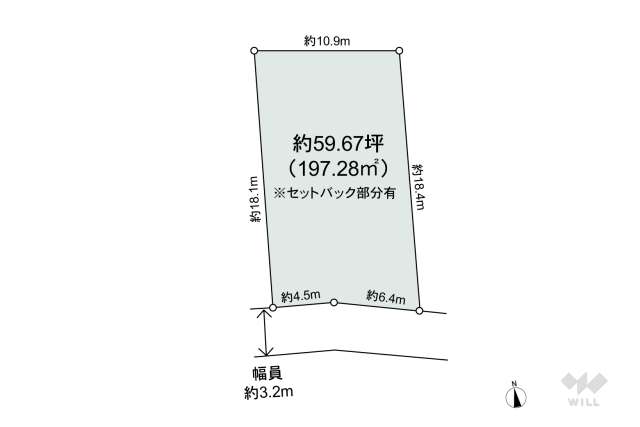 名古屋市中川区万場2丁目 土地:間取り図面