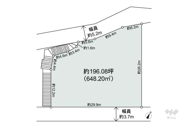 宝塚市山本台1丁目 土地:間取り図面