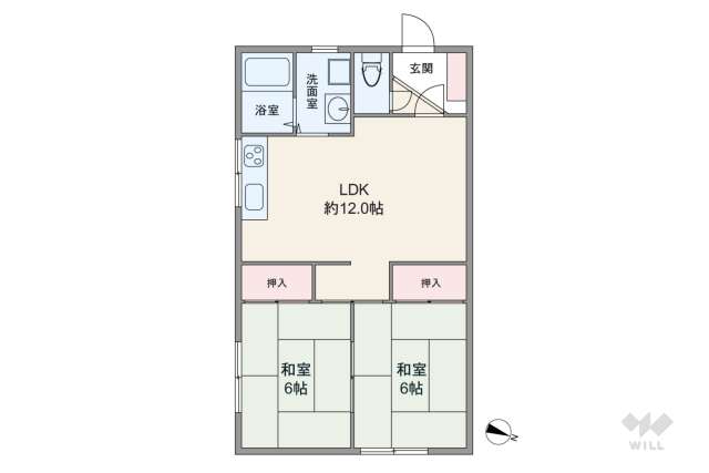 マンション雲雀丘:間取り図面