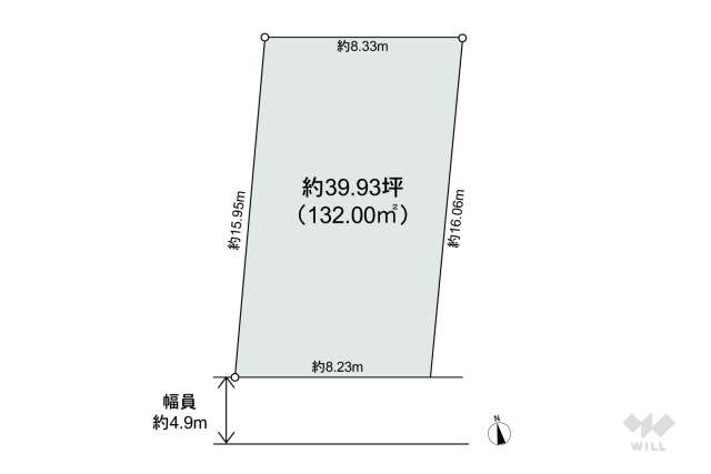 瀬戸市山手町 土地:間取り図面