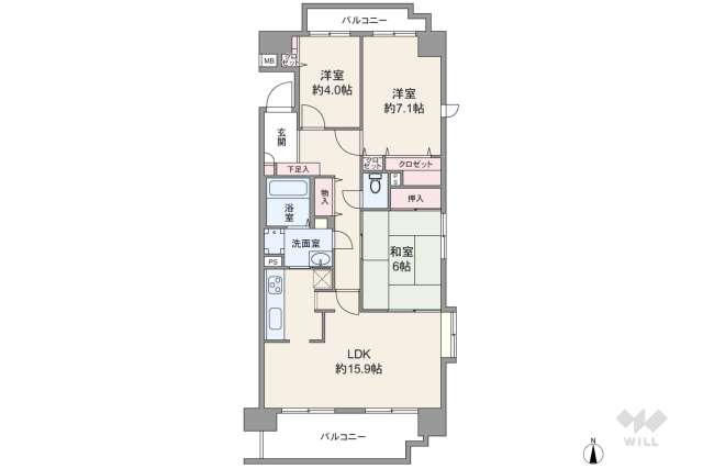 606805Rの間取り図