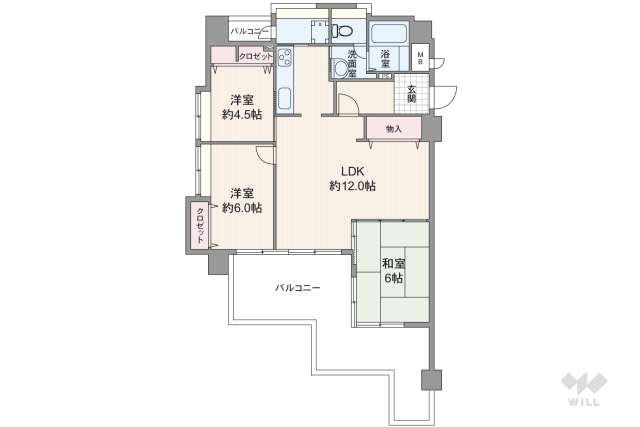 パラツィーナセシリア豊中　:間取り図面