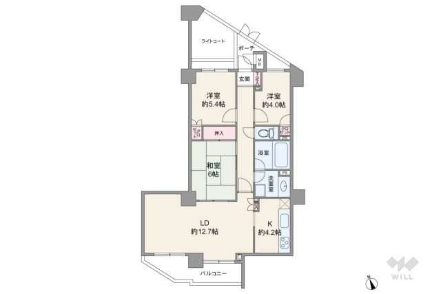 ヴェラハイツ西新井:間取り図面