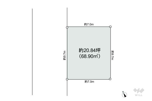 名古屋市北区楠3丁目 土地:間取り図面