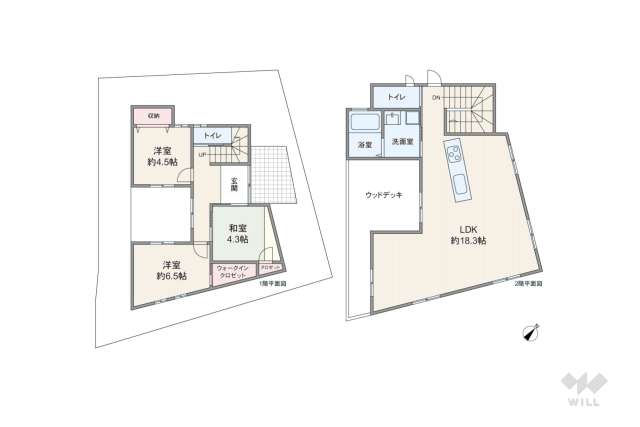 宝塚市山本東1丁目 一戸建て:間取り図面