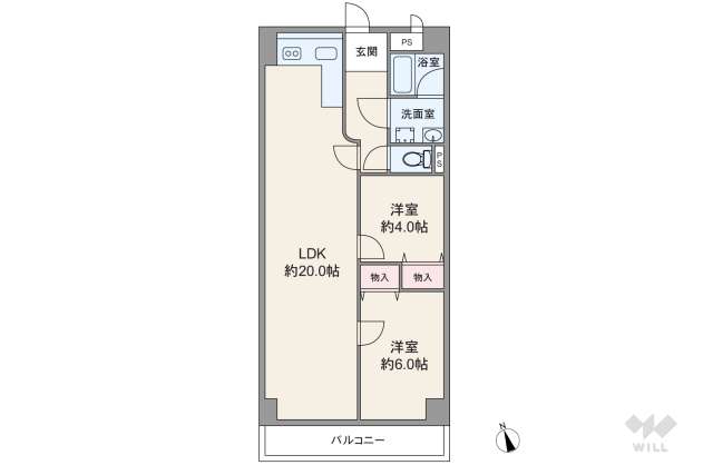 田代マリンハイツ:間取り図面