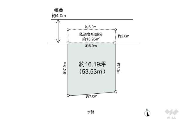尼崎市武庫之荘5丁目 土地:間取り図面
