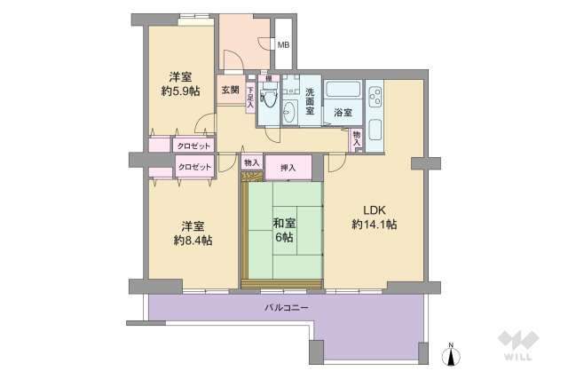 622762Rの間取り図