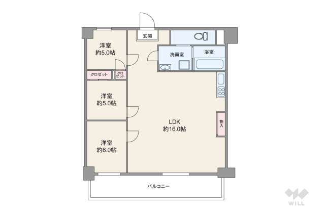サンシャイン千鳥:間取り図面