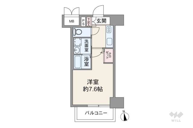 パルティール新栄:間取り図面