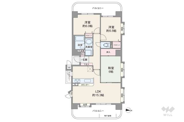 ファミール藤ヶ丘５番館:間取り図面