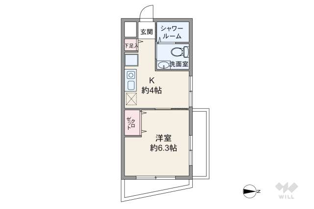 セザール第２武蔵小杉:間取り図面