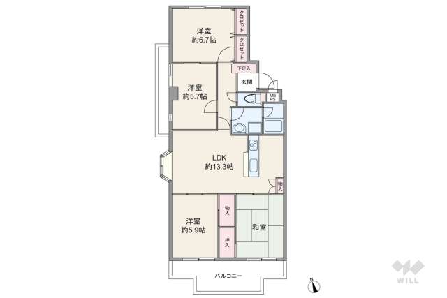 上社アイリス:間取り図面