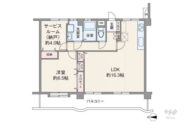 レオロイヤル塚口駅前:間取り図面