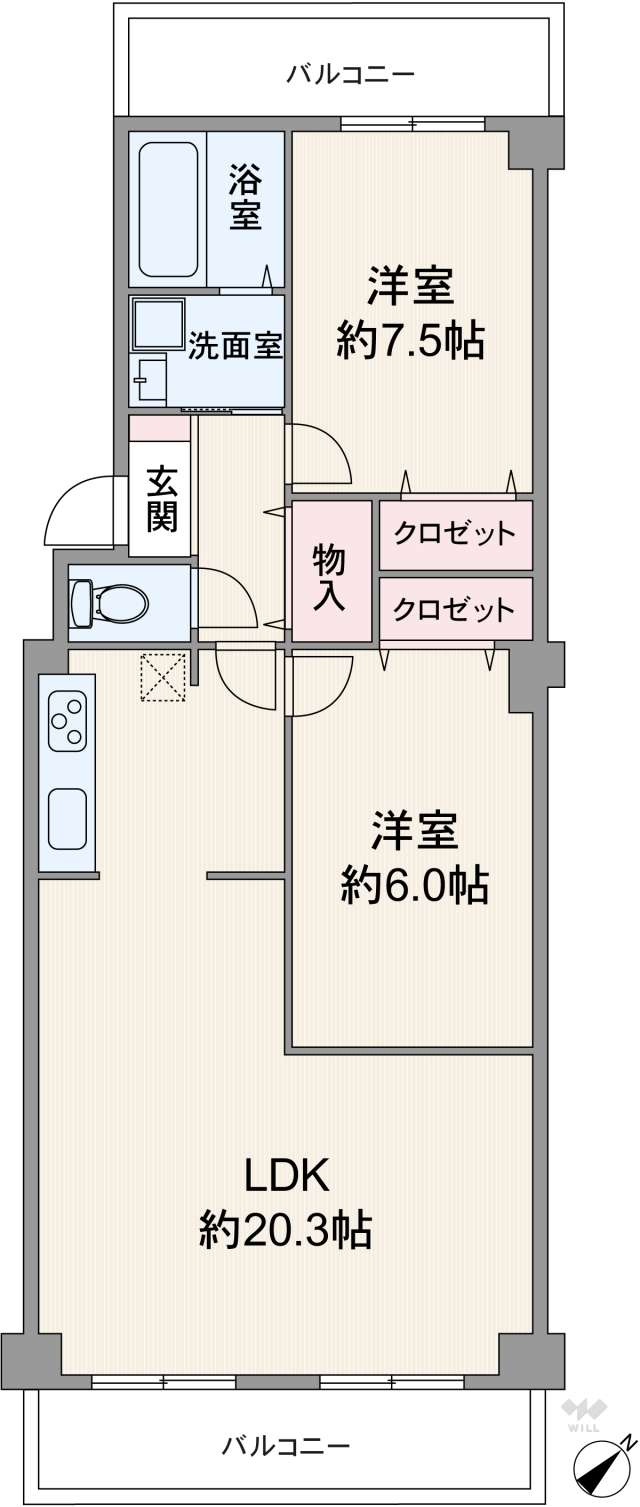パストラルハイム豊中:間取り図面