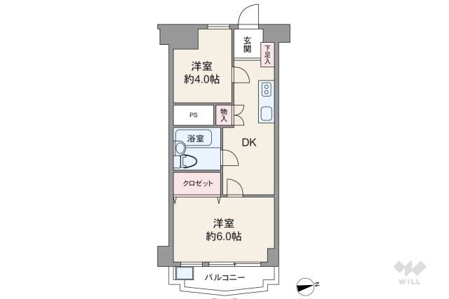 川口第一永谷マンション:間取り図面