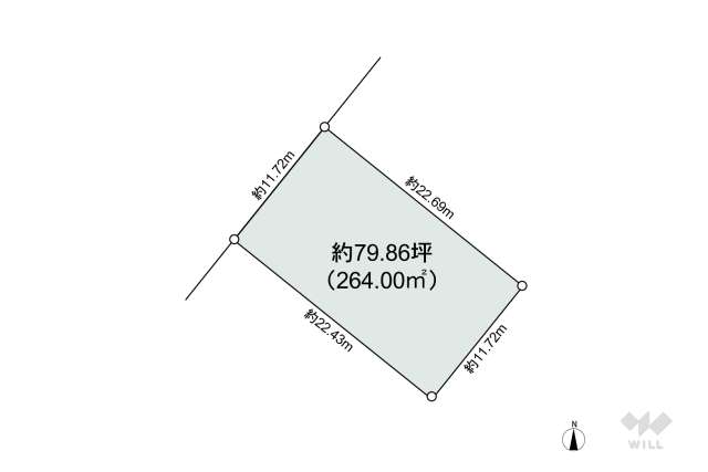 名古屋市守山区翠松園2丁目 土地:間取り図面