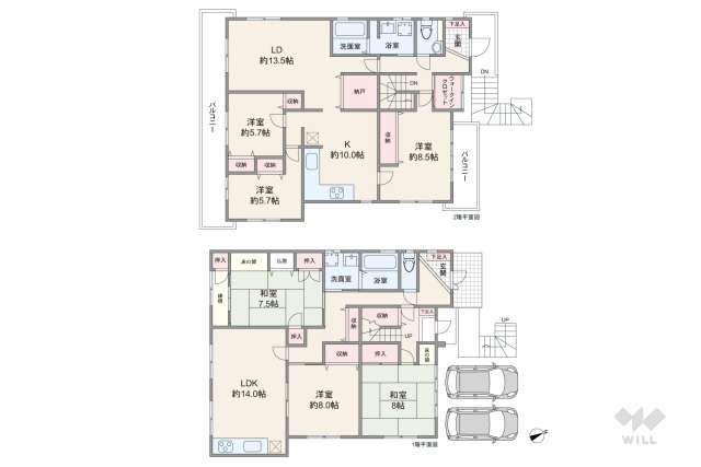 名古屋市千種区赤坂町4丁目 一戸建て:間取り図面
