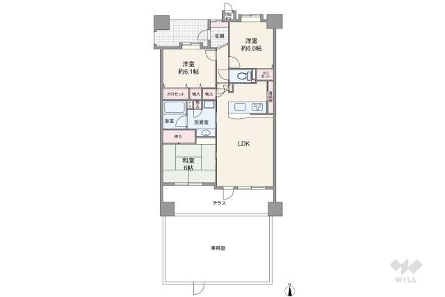 ライオンズマンション港西第5:間取り図面