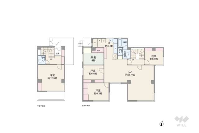 ベルメゾン池田山:間取り図面