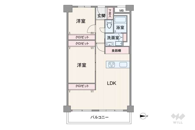 松屋町グランドハイツ:間取り図面