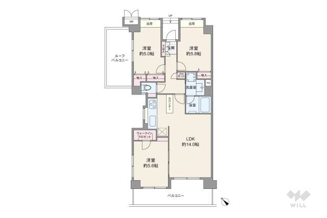 東急クリエール川口戸塚:間取り図面